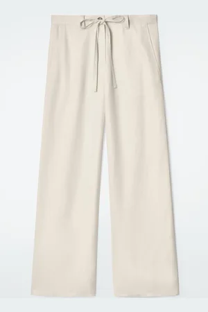 COS Tie-Detail Wide-Leg Trousers in