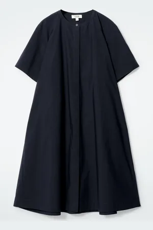 COS Oversized Flared Poplin Midi Dress