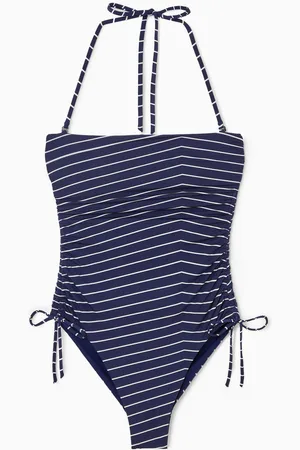COS Ruched Bandeau Swimsuit