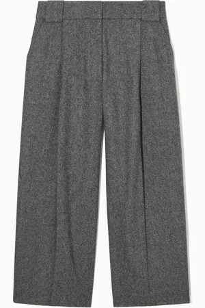 COS Regular Wool-Flannel Wide-Leg Culottes