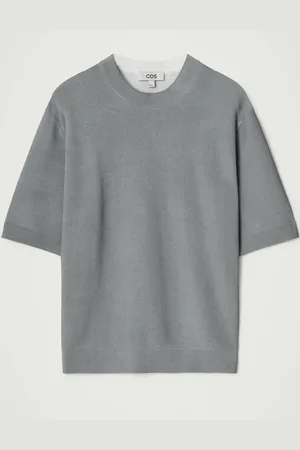 COS Relaxed Printed Knitted T-Shirt in