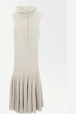 COS The Hooded Fishnet Maxi Dress