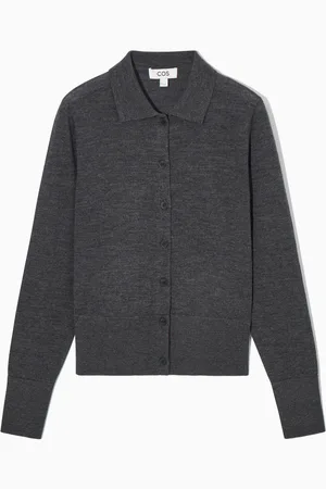 COS Merino Wool Collared Cardigan