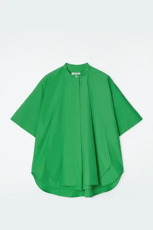 COS Oversized Curved-Hem Cotton Shirt