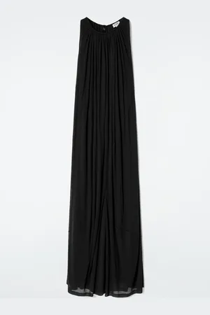 COS Gathered Halterneck Maxi Dress