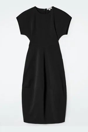 COS Sculpted Cotton Midi Dress