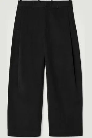 COS Pleated Cotton Wide-Leg Trousers