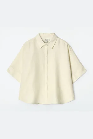 COS Boxy Short-Sleeved Linen Shirt in