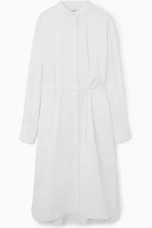 COS Oversized Grandad-Collar Shirt Dress