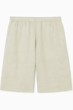 COS Elasticated Linen Shorts in