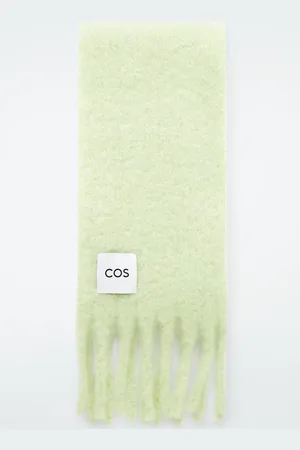 COS Fringed Brushed-Mohair Scarf