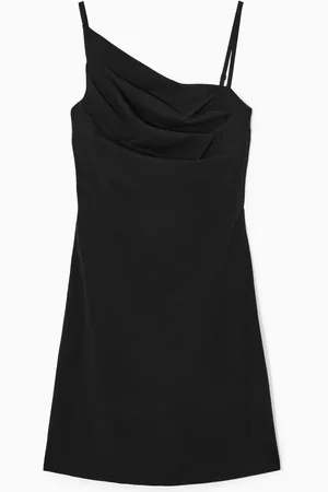 COS Asymmetric Draped Mini Dress