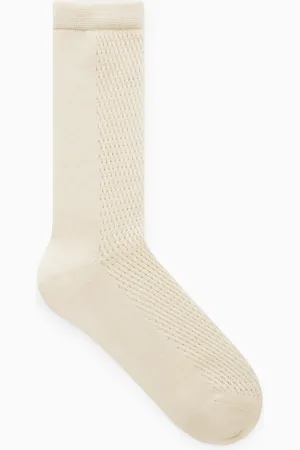 COS Pointelle Silk-Blend Ankle Socks