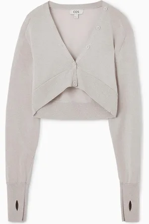 COS Cropped Wool-Blend Cardigan