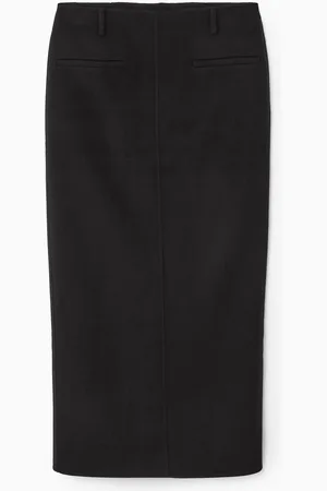 COS Double-Faced Wool Column Maxi Skirt