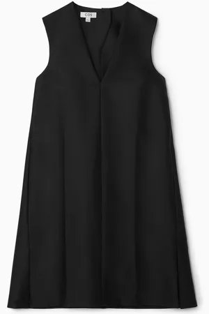 COS Button-Detail Wool-Blend Dress