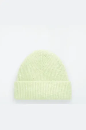 COS Ribbed Mohair Beanie