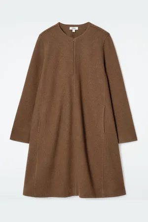 COS A-Line Boiled-Wool Mini Dress