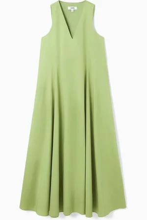 COS Voluminous V-Neck Maxi Dress