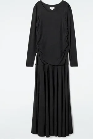 COS Dropped-Waist Jersey Maxi Dress
