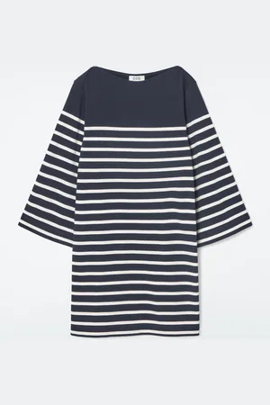 COS Boat-Neck Mini T-Shirt Dress