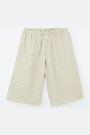 COS Pinstriped Knee-Length Shorts