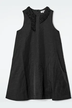 COS Embellished Racer-Neck Dress