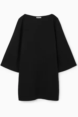 COS Boat-Neck Mini T-Shirt Dress