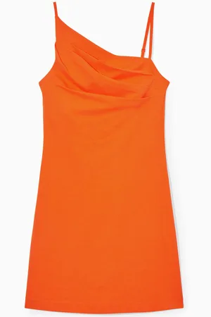 COS Asymmetric Draped Mini Dress