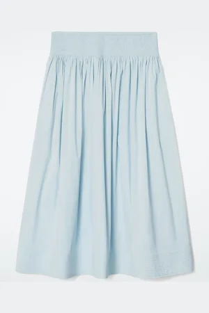 COS Smocked A-Line Midi Skirt