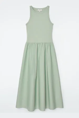 COS Contrast-Panel Maxi Dress