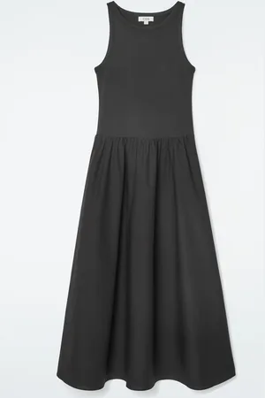 COS Contrast-Panel Maxi Dress