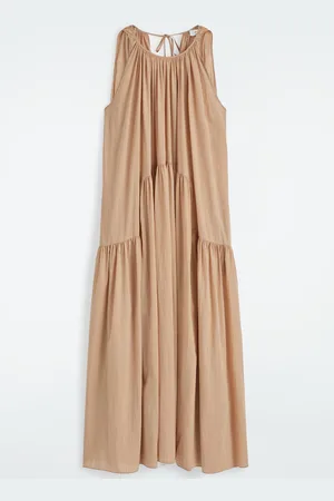 COS Gathered Halterneck Maxi Dress
