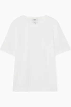 COS Relaxed Woven Short-Sleeve T-Shirt