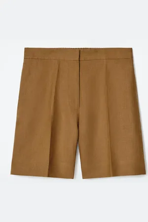COS Tailored Elasticated Linen Shorts in