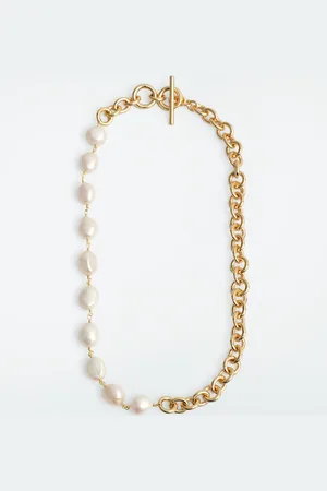 COS Freshwater Pearl Chain Necklace