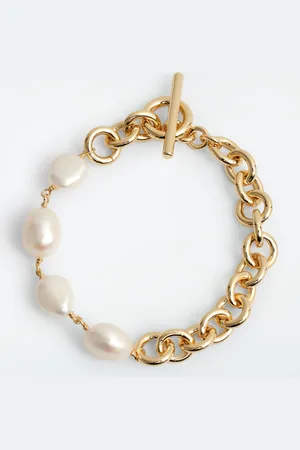 COS Freshwater Pearl Chain Bracelet