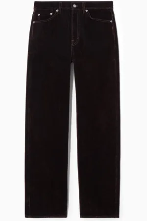 COS Column Flocked Straight-Leg Jeans