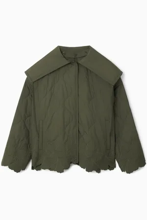 COS Oversized Embroidered Quilted Jacket