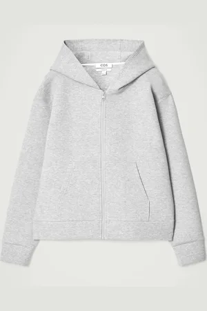 COS Oversized Scuba-Jersey Zip-Up Hoodie