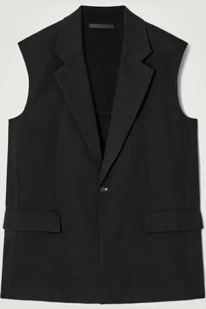 COS Sleeveless Linen-Blend Blazer