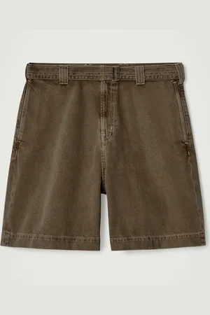 COS Belted Denim Shorts