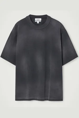 COS Oversized Washed-Jersey Mock-Neck T-Shirt