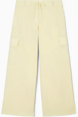 COS Wide-Leg Wool Cargo Trousers in