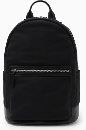 COS Leather-Trimmed Canvas Backpack