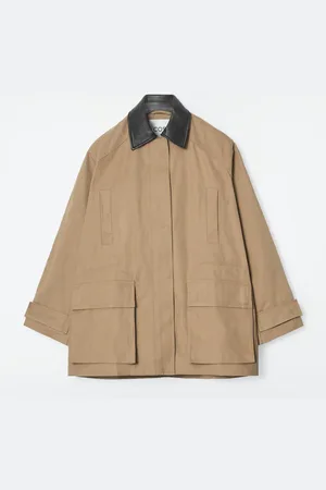 COS Leather-Collar Field Jacket