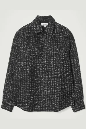 COS Houndstooth Bouclé Overshirt
