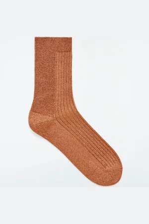 COS Ribbed Lurex Socks