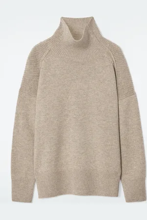 COS Ribbed Merino Wool Turtleneck Jumper