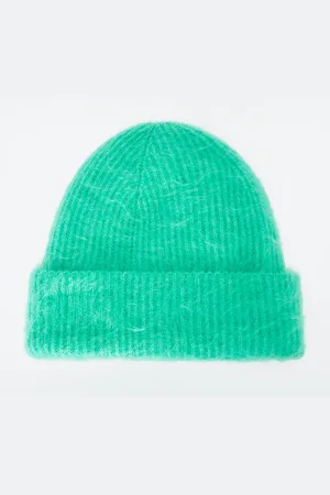 COS Ribbed Mohair Beanie